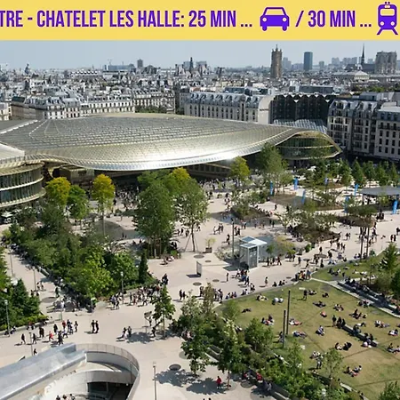 Qhome 2 - T2 Cosy Entre Paris Et - Parking Prive Apartment *